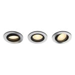 Ampoule connectée Philips Hue 929003810901 GU10 LED 4,2 W Bluetooth Aluminium Lot de 3 Ampoule connectée Philips Hue 929003810901 GU10 LED 4,2 W Bluetooth Aluminium Lot de 3