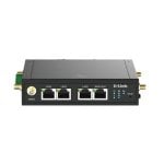 Router D-Link DWM-530-T/M 4G LTE WiFi 300Mbps Dual SIM DIN-Rail
