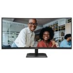 AOC CU34E4CV 34" WQHD 120Hz VA Ultrawide HDR10 Smart KVM PD 90W