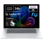 Portatile HP OmniBook 5 NGAI 16" Qualcomm SoC 512GB SSD Windows 11 Home Soft Grey Portatile HP OmniBook 5 NGAI 16" Qualcomm SoC 512GB SSD Windows 11 Home Soft Grey