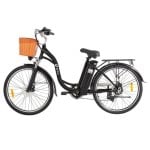 Bicicleta eléctrica DYU C6 350W 12,5Ah 26" Suspensión Almacenamiento Frenos Disco