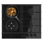 Placa de Gas 4 Fuegos Bolero Squad G 4400F Glass Black 8kW Parrillas Hierro Fundido WOK Triple Corona Encendido Electrónico Seguridad en Válvulas Placa de Gas 4 Fuegos Bolero Squad G 4400F Glass Black 8kW Parrillas Hierro Fundido WOK Triple Corona Encendido Electrónico Seguridad en Válvulas