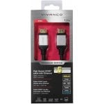 Cavo HDMI 1,2 m Vivanco Nero Argento 4K 3840x2160p HDR 3D Ethernet 18 Gbps Oro Cavo HDMI 1,2 m Vivanco Nero Argento 4K 3840x2160p HDR 3D Ethernet 18 Gbps Oro