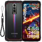 DOOGEE Blade10 Energy Smartphone, 4 GB, 128 GB, Octa-Core, 6,56 Zoll, 6150 mAh, IP68/69K, Android 15, Blau DOOGEE Blade10 Energy Smartphone, 4 GB, 128 GB, Octa-Core, 6,56 Zoll, 6150 mAh, IP68/69K, Android 15, Blau