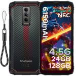 DOOGEE Blade10 Energy Smartphone 4GB 128GB Octa-Core 6.56" 6150mAh IP68/69K Android 15 Rosso DOOGEE Blade10 Energy Smartphone 4GB 128GB Octa-Core 6.56" 6150mAh IP68/69K Android 15 Rosso