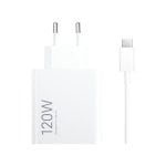 Cargador Xiaomi 120W HyperCharge - 1xUSB Type-C, Blanco, 100-240V, 3A Cargador Xiaomi 120W HyperCharge - 1xUSB Type-C, Blanco, 100-240V, 3A