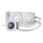 Refrigerazione Liquida Corsair Nautilus 240 RS LCD 240mm 2 Ventole Display IPS Bianco