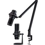Micrófono PREYON Stork Scream USB cardioide/omnidireccional con shock mount y control de volumen