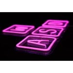 Iluminación de pared LED PREYON Purple Eye Bait WASD, púrpura, USB, 420x16x285mm, acrílico