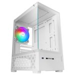 Mars Gaming MC-SE2 MicroATX Gaming-Gehäuse, gehärtetes Glas, 120 mm Frgb-Lüfter, Doppelkammer, weiß Mars Gaming MC-SE2 MicroATX Gaming-Gehäuse, gehärtetes Glas, 120 mm Frgb-Lüfter, Doppelkammer, weiß
