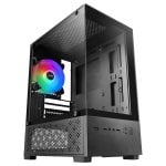 Mars Gaming MC-SE2 MicroATX Gaming-Gehäuse, gehärtetes Glas, 120 mm Frgb-Lüfter, Doppelkammer, Schwarz Mars Gaming MC-SE2 MicroATX Gaming-Gehäuse, gehärtetes Glas, 120 mm Frgb-Lüfter, Doppelkammer, Schwarz