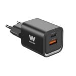 Mini cargador rápido 35W USB-C Power Delivery + USB-A, carga simultánea y protección avanzada Mini cargador rápido 35W USB-C Power Delivery + USB-A, carga simultánea y protección avanzada