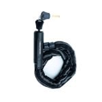Candado cadena de alta seguridad con cable flexible de acero trenzado y doble llave para bicicletas, patinetes y ebikes Candado cadena de alta seguridad con cable flexible de acero trenzado y doble llave para bicicletas, patinetes y ebikes
