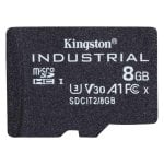 Kingston Industrial microSD 8GB UHS-I Class 3 V30 A1 Noir