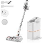 Aspirador sem Fio JONR V10 Pro 420W 60 min Estação Autolimpável HEPA Animais