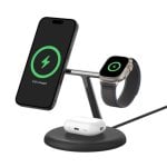 Belkin Boostchrg Qi2 15W Mag 3en1 Power Bank, Hub USB Noir Belkin Boostchrg Qi2 15W Mag 3en1 Power Bank, Hub USB Noir