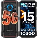 Smartphone Doogee Blade 20 Play 8GB RAM 256GB 5G 6.6" Android 15 Batería 10300mAh Rojo Smartphone Doogee Blade 20 Play 8GB RAM 256GB 5G 6.6" Android 15 Batería 10300mAh Rojo