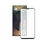 Pellicola protettiva Ksix per Galaxy S25 Ultra, vetro temperato, resistenza 9H, spessore 0,3 mm, bordo nero, nero