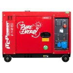 ITCPower Generador diésel monofásico 4 tiempos con arranque ATS, bajo nivel de ruido y alternador AVR ITCPower Generador diésel monofásico 4 tiempos con arranque ATS, bajo nivel de ruido y alternador AVR