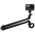 Pértiga de fibra de carbono GoPro AEXTM-011 para bicicleta, casco y moto, 360°, negra