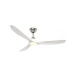 Ventilador de teto CasaFan ECO GENUINO-L 152 cm motor DC comando branco/cromado