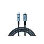 Cable USB Tipo C a Tipo C 2m 240W PD, transferencia 40Gbps, carga rápida, Emark GEN3, diseño plano aluminio