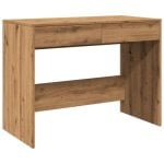 Escritorio Piña madera de ingeniería 2 cajones, compacto, resistente, minimalista, fácil montaje Escritorio Piña madera de ingeniería 2 cajones, compacto, resistente, minimalista, fácil montaje