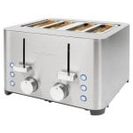 Grille-pain ProfiCook PC-TA 1252, Acier inoxydable, 4 fentes, 1260W, 40mm