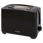 Tostapane compatto 2 fette 750W nero con funzione scongelamento e riscaldamento
