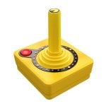 Joystick sem fios Atari CX40+ Pac-Man Edition Amarelo
