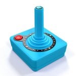 Atari CX40+ Joystick Sem Fios Edição Pac-Man Azul