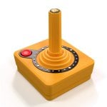 Atari CX40+ Joystick Sem Fios Edição Pac-Man Laranja