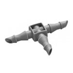 Praktische T-Verbinder für Micro-Drip 3/16" Rohre zur effizienten Bewässerungserweiterung