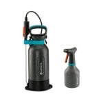 Gardena Comfort 5L Drucksprühgerät + 0,75L Handsprüher mit verstellbarer Düse