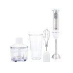Batidora de mano Dcook Gallery 600W acero inoxidable, 2 velocidades, picadora y vaso medidor 600ml