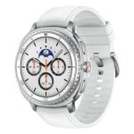 Samsung Galaxy Watch 8 Classic Bluetooth GPS NFC 46mm Super AMOLED Blanc Étanche IP68 Pulsomètre