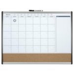 Lavagna Calendario Magnetica Rexel 585x430 mm con Cornice Curva Argento-Nero Lavagna Calendario Magnetica Rexel 585x430 mm con Cornice Curva Argento-Nero