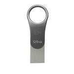 Silicon Power Mobile C80 128GB USB Type-A/Type-C 3.2 Gen1 Giratorio Titanio Resistente