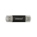 Intenso 64GB USB 3.2 Gen 1 Tipo C/Tipo A Aluminio Antracita, Velocidad 70MB/s