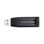Verbatim V3 32GB USB 3.2 Gen 1 SuperSpeed Negro/Gris 80MB/s Retráctil Plug and Play Verbatim V3 32GB USB 3.2 Gen 1 SuperSpeed Negro/Gris 80MB/s Retráctil Plug and Play