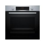 Forno elétrico Bosch HRG572ES3 71L preto com pirólise, autolimpeza hidráulica e comando rotativo