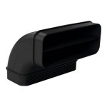 Curva Bosch 90º Preta 222 mm x 161 mm para Tubos Planos