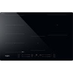 Placa de Inducción Whirlpool WFS1577CPNE 77cm 7200W 4 Zonas FlexiSide Vidrio Negro Integrable