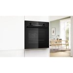 Horno eléctrico Bosch HBA574BB3 71L Negro con limpieza pirolítica e hidrolítica y control táctil