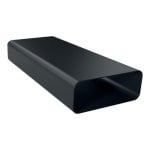 Tubo plano negro 500mm x 222mm x 89mm, aerodinámico, ignífugo, 1 pieza, Bosch HEZ9VDSM1