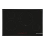 Placa de Inducción 80cm 4 Zonas 7400W Vidrio-Cerámica Negra Control Táctil Home Connect Placa de Inducción 80cm 4 Zonas 7400W Vidrio-Cerámica Negra Control Táctil Home Connect