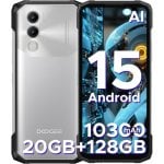 Smartphone DOOGEE Blade 20 4GB RAM 128GB 6.6" 10300mAh Dual SIM 4G NFC Rugerizado Plata Smartphone DOOGEE Blade 20 4GB RAM 128GB 6.6" 10300mAh Dual SIM 4G NFC Rugerizado Plata