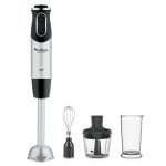 Batidora de inmersión 1000W acero inoxidable, 10 velocidades + turbo, 0.8L, picadora y vaso medidor