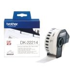 Cinta continue DK22214, Noir sur blanc, 1,2 cm, 30,48 m, Compatible Brother Cinta continue DK22214, Noir sur blanc, 1,2 cm, 30,48 m, Compatible Brother