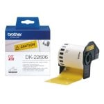 Cinta continue Brother DK22606, noir sur jaune, 6,2 cm x 15,24 m Cinta continue Brother DK22606, noir sur jaune, 6,2 cm x 15,24 m